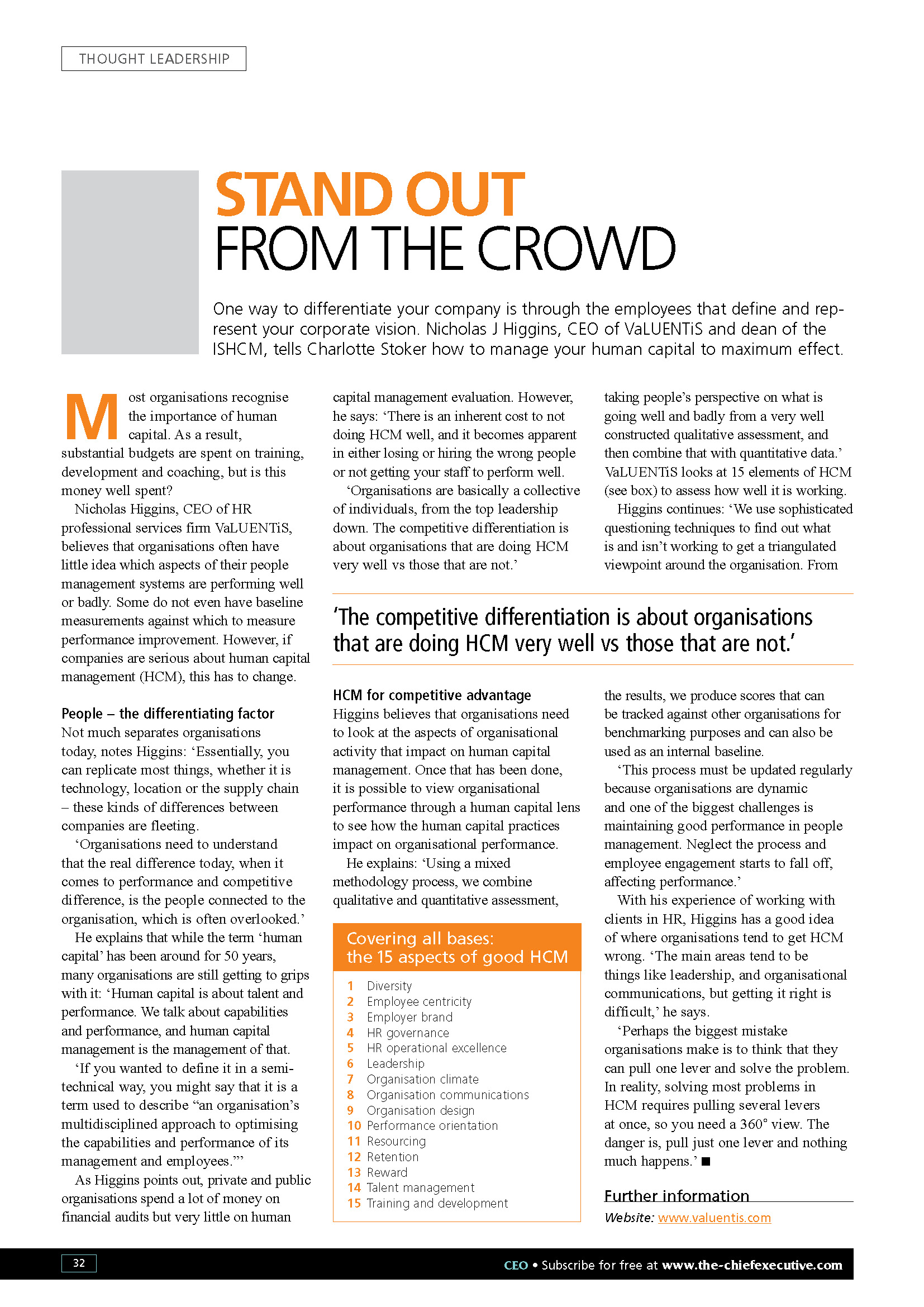 CEO Journal - Stand Out from the Crowd