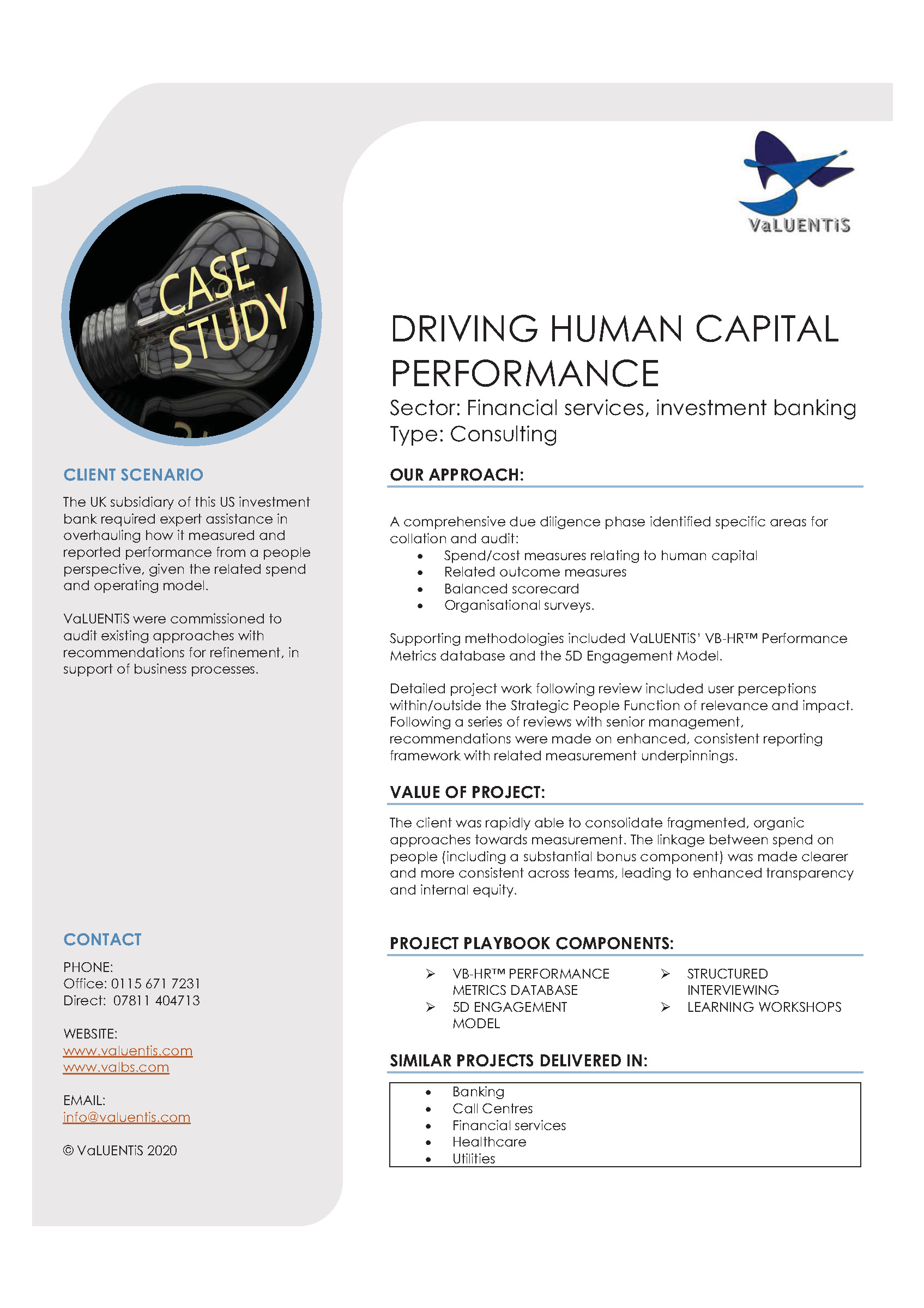 Driving Human Capital Performance