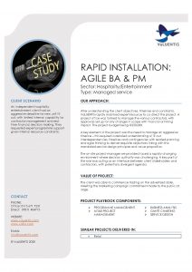 Rapid Installation Agile BA & PM
