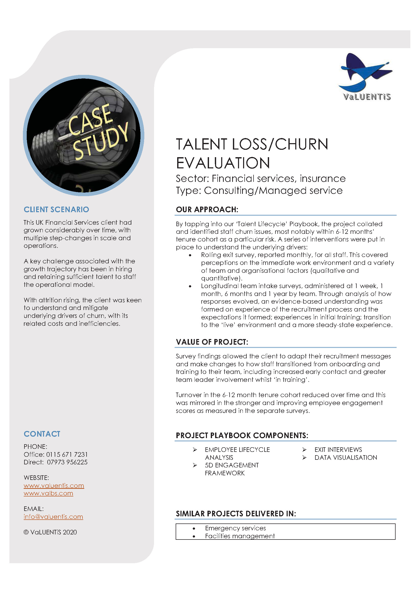 Talent Loss-Churn Evaluation