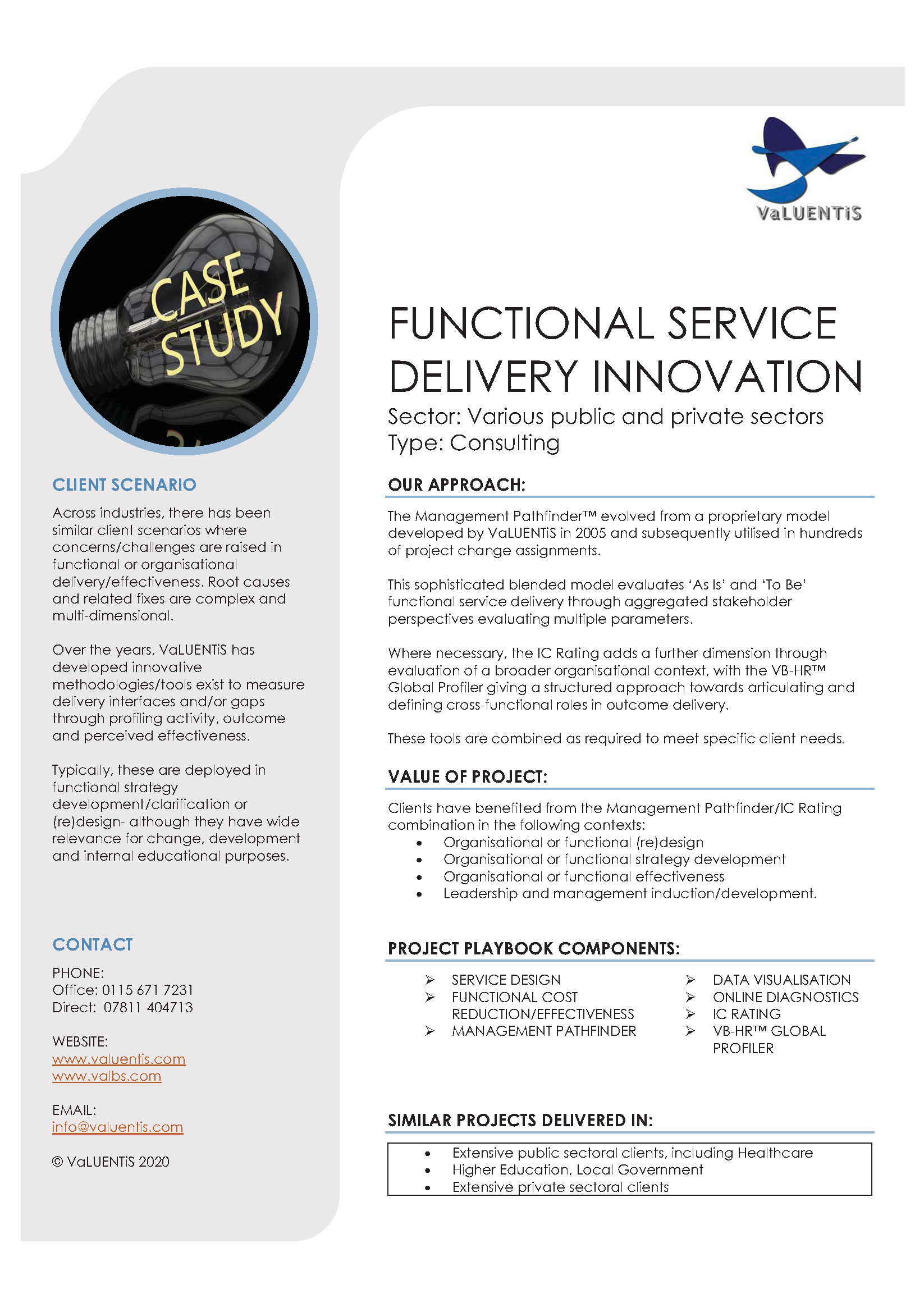 Functional Service Delivery Innovation